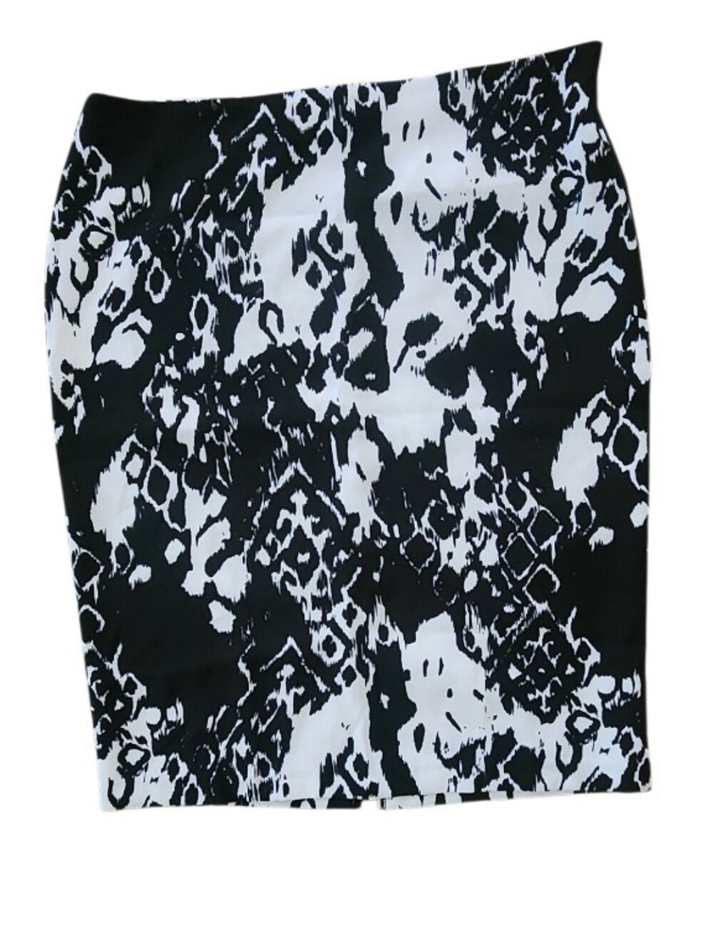 Black & White Patterned Pencil Skirt Sz 18 Nwt